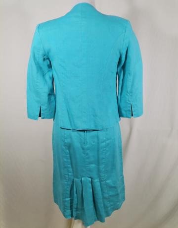 DANIEL HECHTER Blue Linen Dress Suit – M/34/10