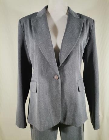Classic Grey JENNI BUTTON Suit – Size 36