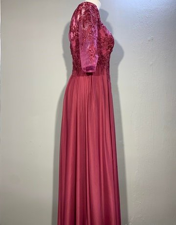 AZAZIE Maroon Evening Dress- Size S/M