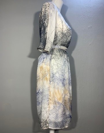 YES White Black And Blue Dress- Size 36/12