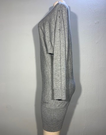 Guess Grey Long Sleeve Dress Top- Size XS/S