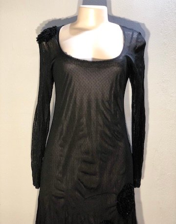 Petal BLACK Mesh 2 Piece Dress – Size Medium