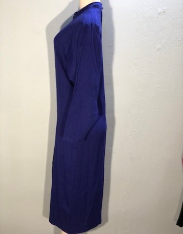 Vintage Dolina PURPLE Linen Dress – Size AU 18 (will fit a size UK 36)