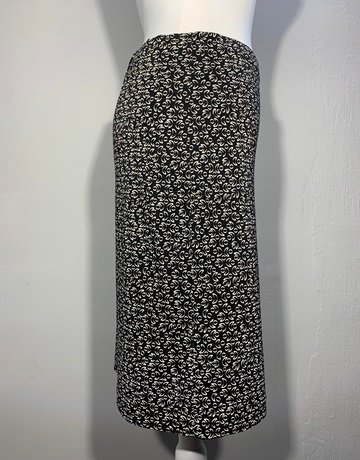 Kenneth Cole Black And White Patterned Skirt- Size S