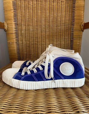 American Khaki Blue And White Sneakers-(NEW) Size 6