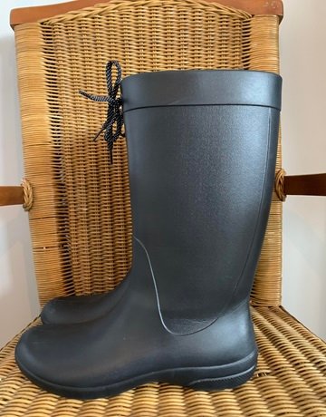 Crocs Black Boots- Size UK 5.5, SA38.5, US/8