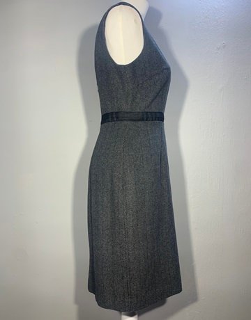 Marion And Lindie Grey Wool Sleeveless Dress- Size 34