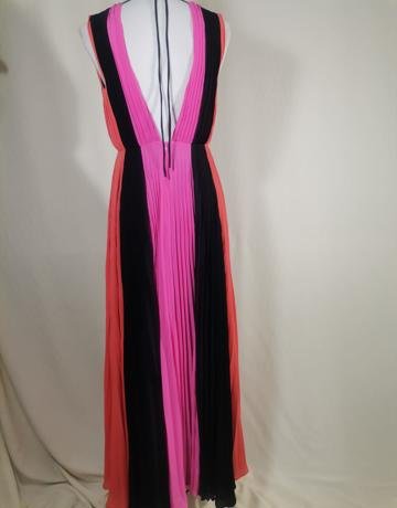 SPELL Pink, Orange and Black Pleated Dress – Size 44