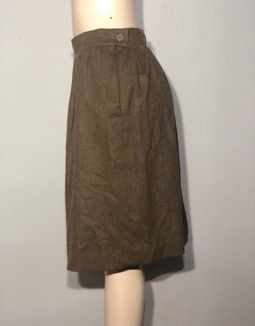 Vintage Escada BROWN Wool Skirt – Size 40