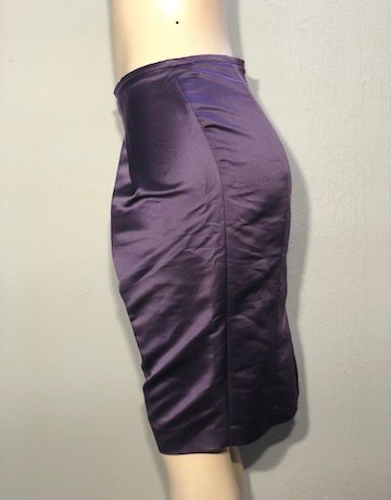 Armani PURPLE Shiny Pencil Skirt – Size 38