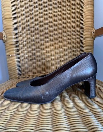 Giorgio Armani Silver/Gold Leather Shoes – Size 39/6