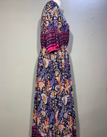 Parory Colourful Floral Long Dress (with TAG) – Size L/UK16