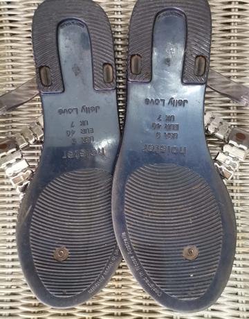 HOLSTER Navy Bling Sandals – Size 7