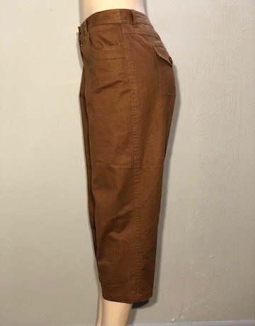 Talbots BROWN Three Quarter Cotton Blend Pants – Size 10