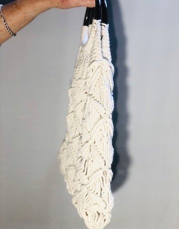 Vintage CREAM Crochet Bag