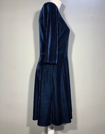 M&S Collection Navy Blue Velvet Dress- Size
