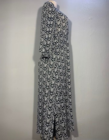 MNG Black And White Patterned Dress- Size XS