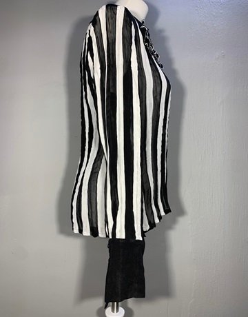 Greɘe Black And White Shirt- Size M