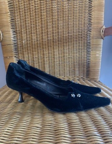 Lorette Black Heels- Size 37 1/2