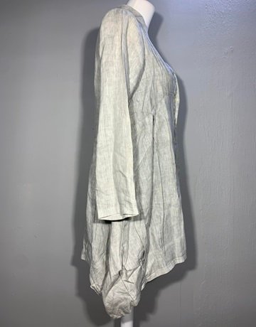 Rosewerth Grey Pure Linen Shirt Dress/Top- Size 34