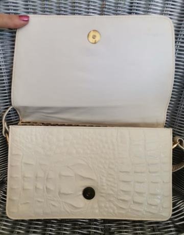 POINTER Cream Leather Purse