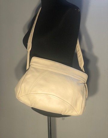 Vintage CREAM Leather Bag