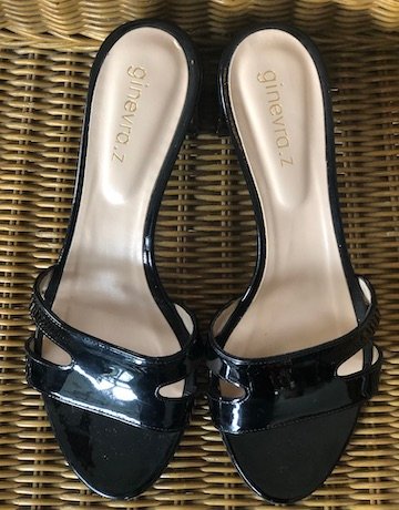 Ginevra.z Black Patent Leather Shoes – Size 40 /UK 7