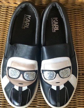 Authentic Karl Lagerfeld Leather Flats – Size 40 / Uk 7