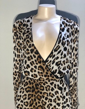 Witchery Viscose LEOPARD PRINT Dress – Size 10