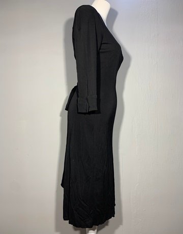 DIANE von FURSTENBERG Black Wrap Dress- Size 12