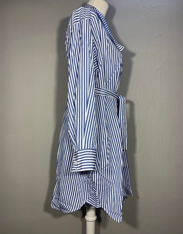 Stockholm Atelier Blue And White Shirt Dress- Size XS/S