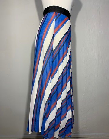 ZARA Blue And Red Skirt- Size S