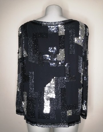 Vintage Detlef Mandel Avantgard Sequinned Top – Size EU40/42