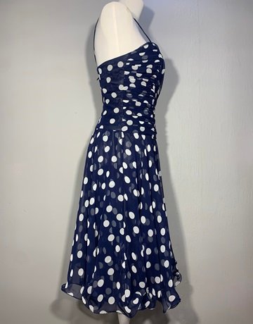 Blue Polka Dot Dress- Size 34