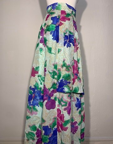 Geiger Green Patterned Vintage Skirt- Size M