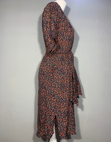 Desray Orange Patterned Dress- Size 32/S