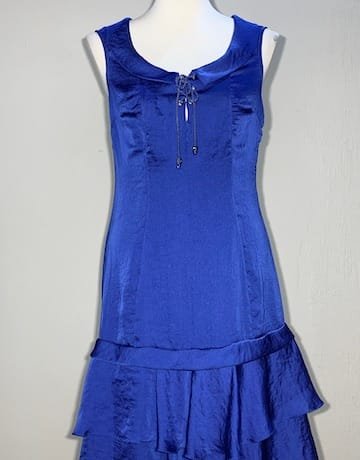 Ana Sousa BLUE Shiny Dress – Size UK10 / EU 38