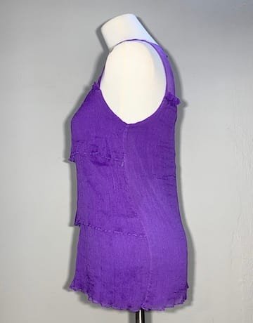 NU Collective PURPLE Pure Silk Top – Size Medium