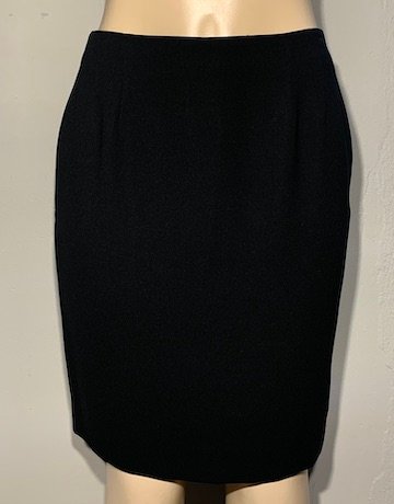 Liz Claiborne BLACK Triacetate Blend Pencil Skirt – Size US 8 / UK 10