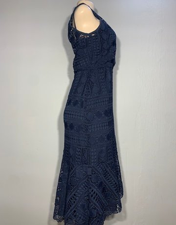 Poetry Navy Blue Dress- Size 10