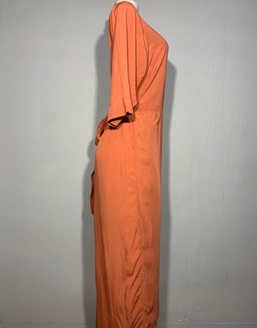 Margot Molyneux Burnt Orange Wrap Dress- Size M