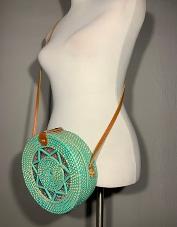 Rattan Mint Bali Bag