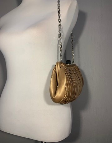 Gold Shoulder Bag (No Brand Name)- Medium Size