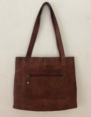 RUGGED HIDE Brown Tote Bag