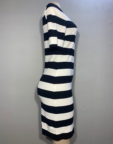 Banana Republic Navy Blue And White Dress- Size USA 6 / UK 10