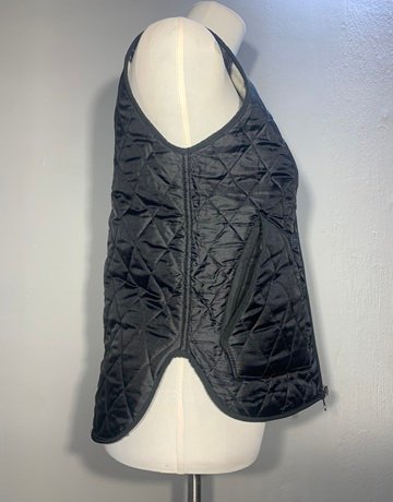Old Khaki Black Sleeveless Reversable Jacket- Size