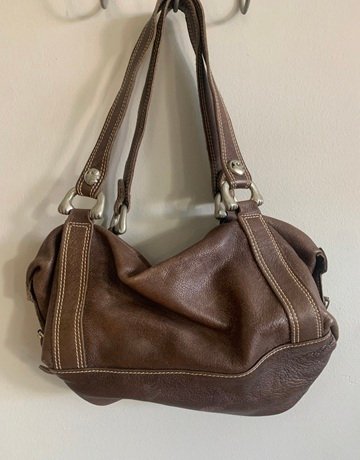 Carrol Boyes Leather Brown Bag- Small Size