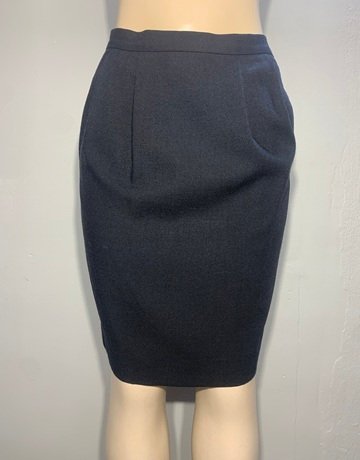 Black Rayon Skirt (No Brand Name)- Size USA 6/ UK 10