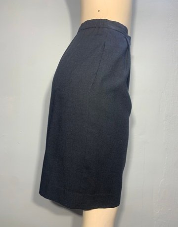 Black Rayon Skirt (No Brand Name)- Size USA 6/ UK 10