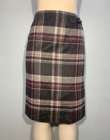 Gerry Weber Brown And Red Skirt- Size 46